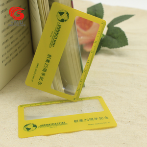 custom printed 85x55mm flexible plastic reading magnifier for promotion