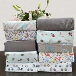 Custom printed bed sheets luxury hotel bed sheets printed bed sheets set