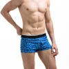 Custom Printing Wave Point Button Crotch Jacquard Boxer Shorts Underwear