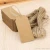 Custom recycled kraft paper garment hang tags with your brand