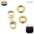 Import Custom Round With Engraved Logo Shining Gold Metal Eyelet And Grommet For Handbags from China