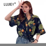 Custom summer casual shirt ladies loose breathable blouse patterns and patterns customized Shirts Slim  Knit Women Top Clothing