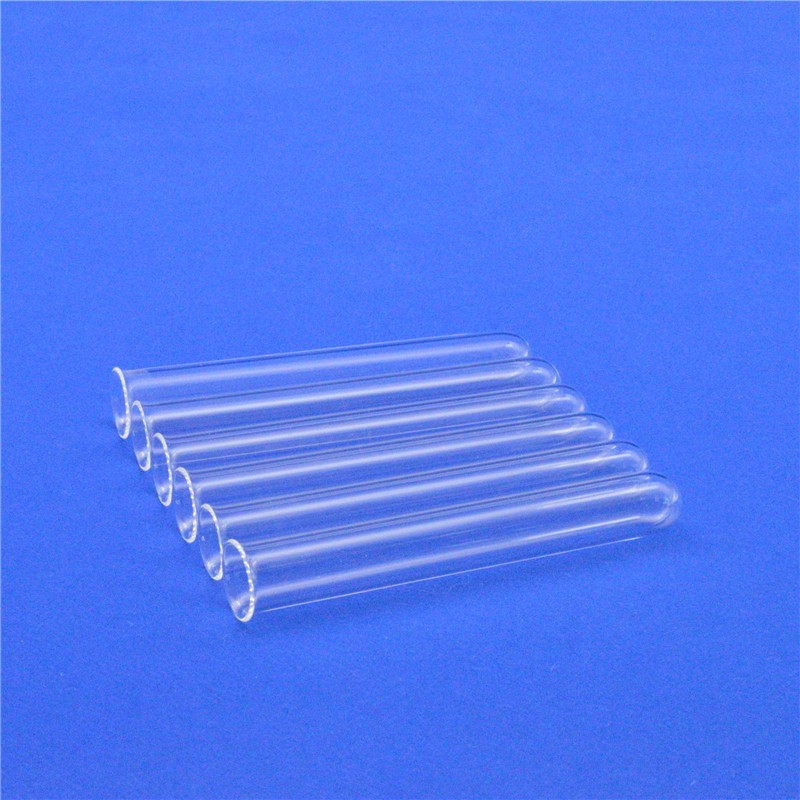 Custom Various Specifications Flat or Round Bottom Quartz Glass Test Tube