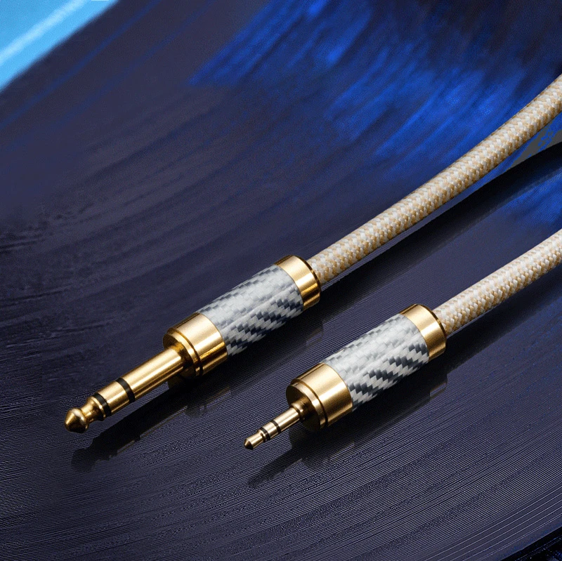 Customizable 3.5mm Jack to 1/4 Inch 6.35mm Stereo TRS Plug  Balanced Audio Cables