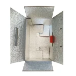 Customizable size food cold chain transport carton insulated thermal box thermal box aluminum paper box