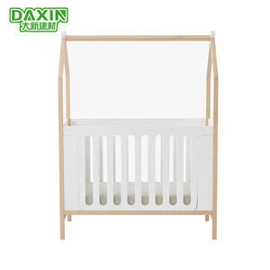 Customizable White Twins Baby Crib Baby Furniture