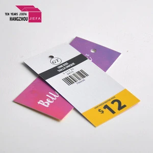 Customized Cheap and High Quality Printing Paper Hang Tags For Garment