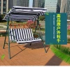 Customized Pattern Outdoor 2 Seats Hanging Swing Chair Rocking Chair With Canopy For Garden Patio Balcony