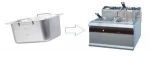 Customized Stainless Steel Deep Fryer Oil Pan for Electric or Gas Deep Fryer