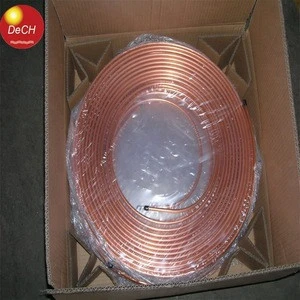 customized thickness copper tube / coil pipe for air conditioners