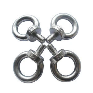 Customized various sizes of hardware eye bolt accessories stainless steel eye bolts