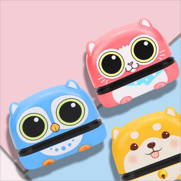 Cute carton character self inking stamps for kids
