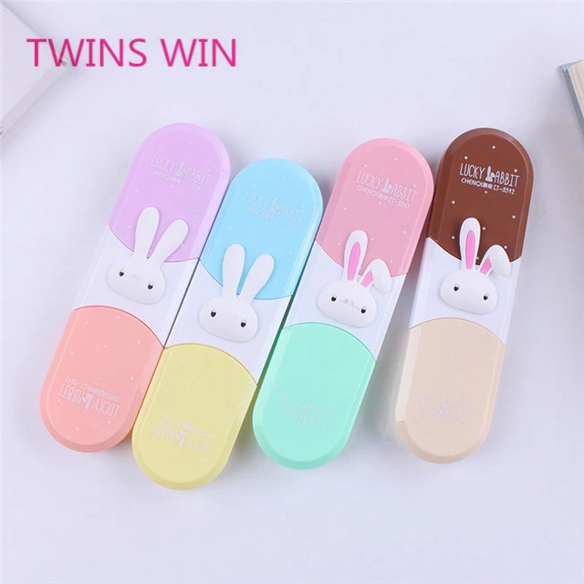 Cute Korean promotional cute stationery sets office&amp;school supply cartoon rabbit colored correction tape 5mm 293
