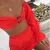 Import cz39267a Hot sell china factory supply lady long-sleeved one-shoulder two-piece sexy dress women clothing from China