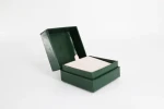 Dark green ring box, earring paper box, custom earring ring box, OEM jewelry packaging paper box