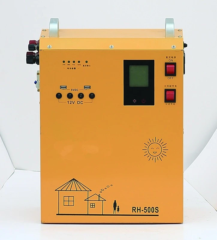 DC to AC Portable 1000w solar PV system solar power generator for home use