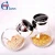 Import Decorative Rotating Glass Spice Jar Rack Set with Plastic Stand from China