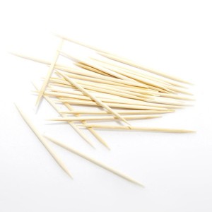 Dental health care birch wood toothpicks toothpick box with mint