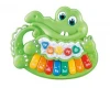 DF battery operated cartoon toys crocodile musical instrument educational learning toy baby gift animals music keyboard toy