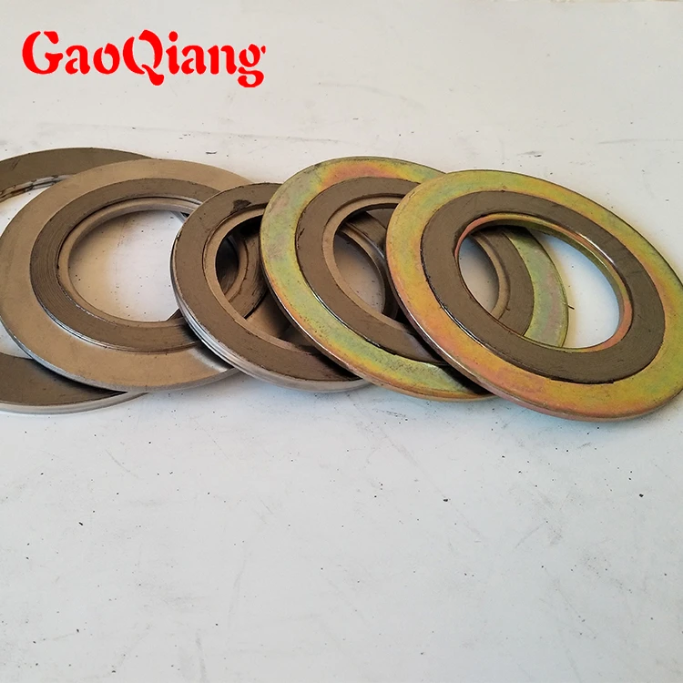 Different types of spiral wound 316 ss ptfe graphite gasket