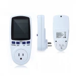 Digital LCD Display US Plug Power Meter with Electricity Usage Monitor