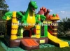 Dino park inflatable bouncer combo, animal inflatable jumping bouncy castle