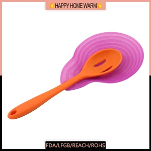 Dishwasher Safe Custom Design Silicone Spoon Ladle Spatula Rest