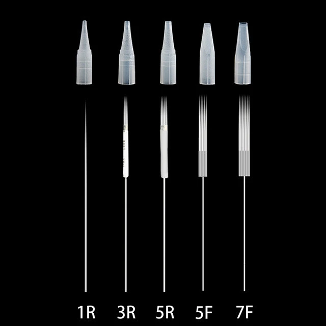 Disposable Sterilized 0.35mm 1R/3R//5R/5F/7F Microblading Permanent Makeup Machine Needles for Permanent Makeup Machine