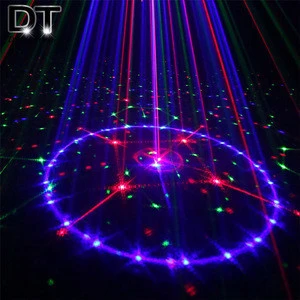 DJ Laser stage light Full Color 96 RGB or 48 RG Patterns Projector 3W Blue LED Stage Effect Lighting for Disco light Xmas Party