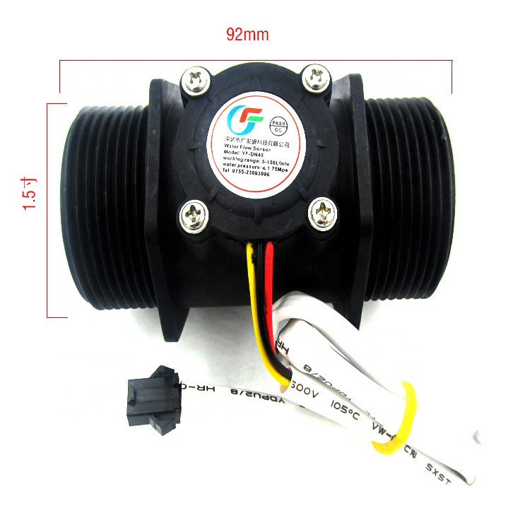 Buy Dn50 Water Flow Sensor 2-inch Turbo Large Flow 10-300l/min Large ...