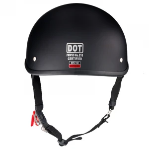 DOT CE certificate half face helmet for motorcycles in matte black