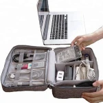 Double Layers Travel Gadget Organizer Electronics Accessories Carry Bag Oxford Digital Storage Bags