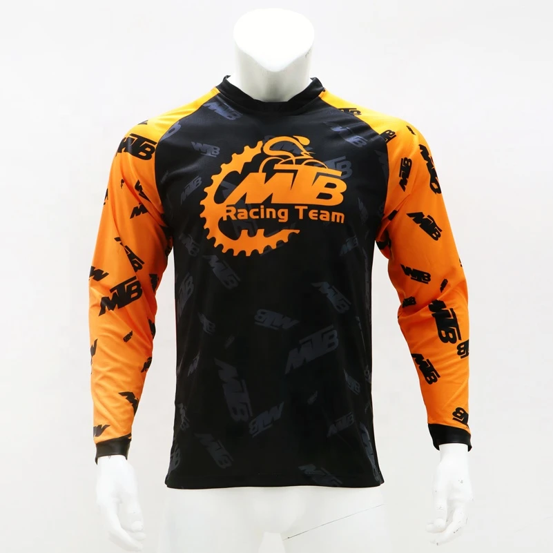 Dropshipping Pro Team Sublimation Transfer Plain Bicycling Mountain Bike Clothing Custom Colombian Cycling Jersey Long Sleeve
