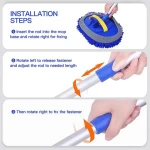 Dust Removal Cleaning Tool Car Washing Thickened Microfiber Mop Cleaning Kit