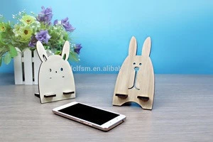 Easter Wood Crafts wooden phone holder Eco-Friendly customized holder