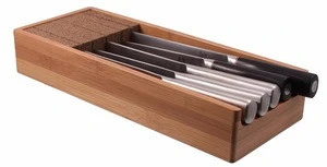 Eco-friendly bamboo knife dock/knife block for Kitchenware products