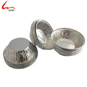 Egg Tart/Cake-cup Aluminium Foil Bakery Containers For Tart Packaging Tray
