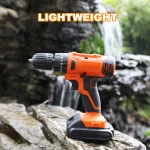 Electric impact drill with Dinlix quality 18V cordless drill kit, power drills impact