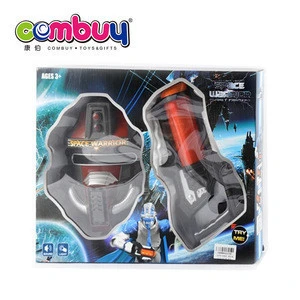 Electric set lighting warrior mask space gun for children