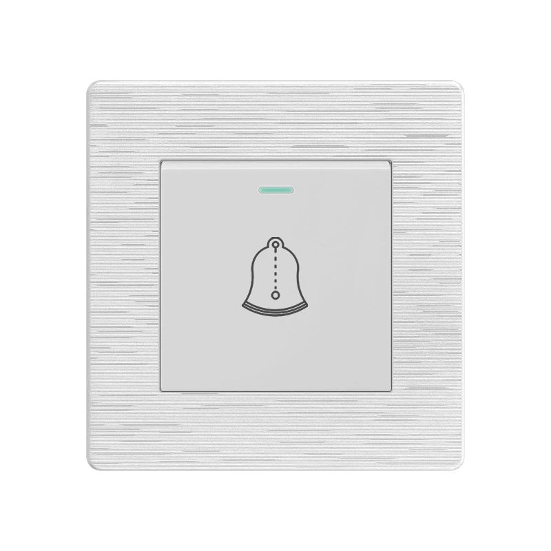 electrical big rocker plate push button doorbell wall switch 10A