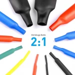 Electrical Cable Sleeves Custom Print Insulation Dual Wall Adhesive Heat Shrink Tubing