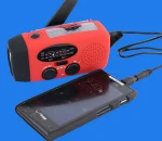 Emergency 3 LED Flashlight Torch AM FM Radio Charger / LED Flashlight Self Power Bank / power bank+fm radio+flashlight