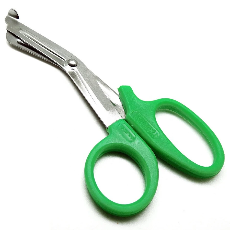 EMT Utility Green Scissors 5.5&quot; Medical Paramedic Shears First Aid Nurse Paper Scissor Easy &amp; Quick Bandage Scissors