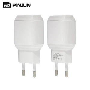 EU plug power adapter input 12v 24v 50/60hz , usb charger adapter, double usb charger
