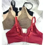Europe and America D cup large cup bra without sponge with steel ring gathered comfortable underwear