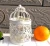 Import European metal white decorative bird cage candle holder from China