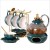Import european style Wholesale 13pcs Ceramic Drinkware Afternoon Tea Set porceclain Coffee Cup Teapot Sets with rack from China