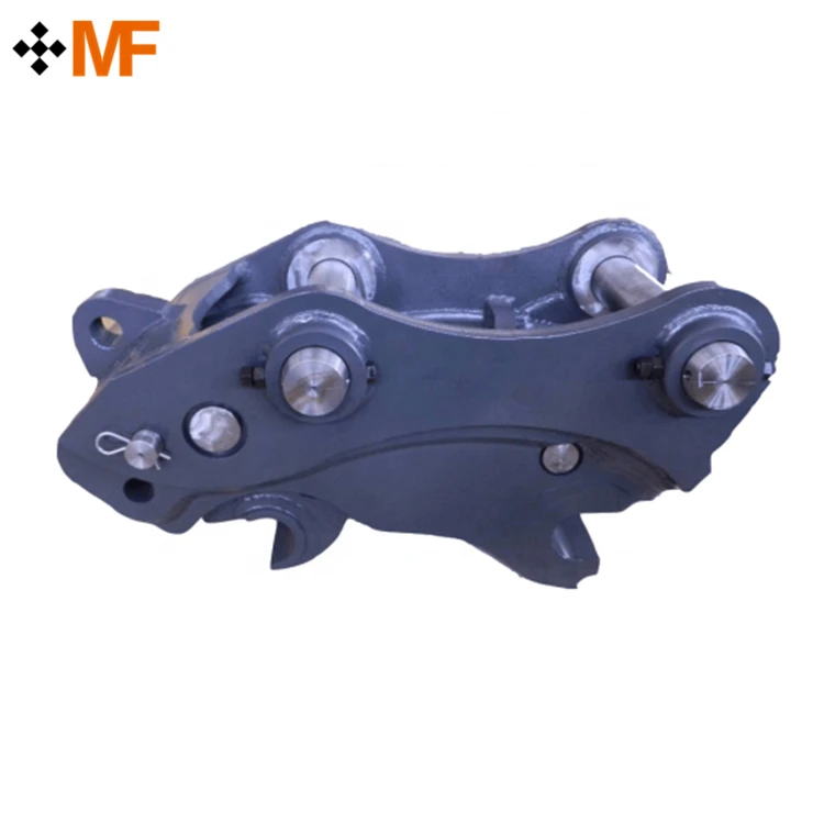 excavator attached hydraulic quick coupler