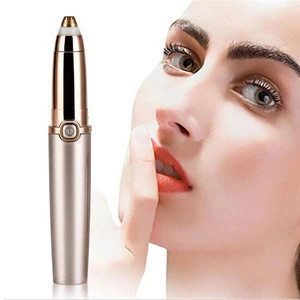 Eyebrow hair Trimmer Epilator for Women, New Design Eye brow Remover Painless Facial Brows Hair Removal with LED Light