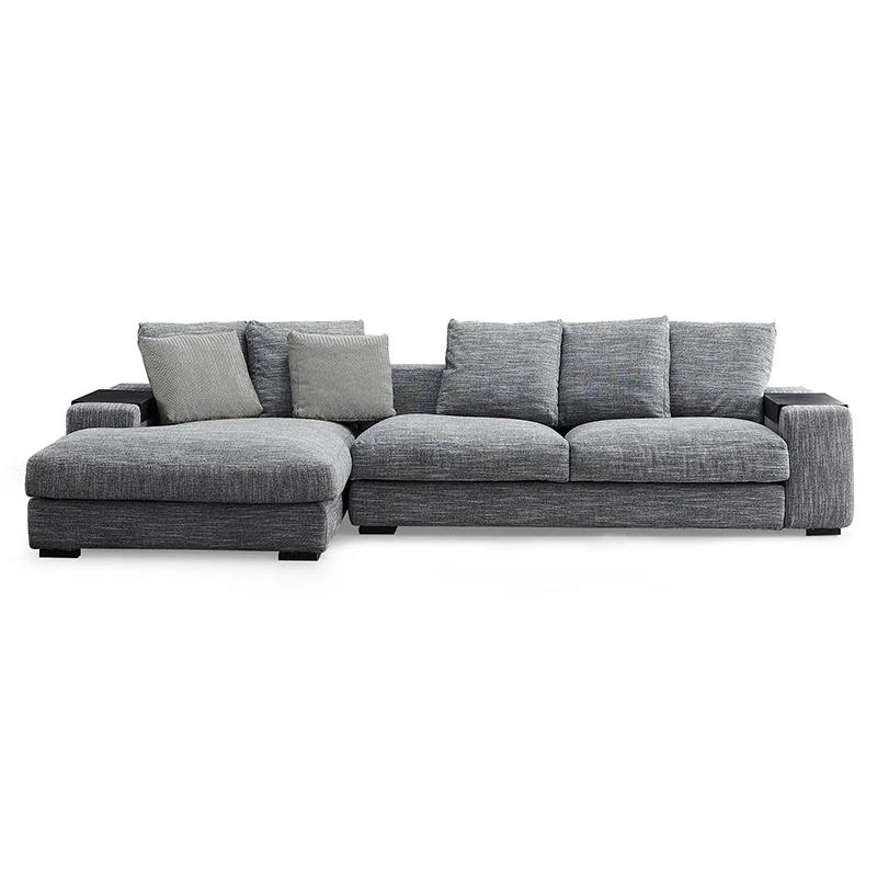 Fabric Sofa Sets Living Room Furniture Contemporary European Style Grey Sofa